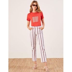 Reformation Roper Crop Straight Leg Jeans